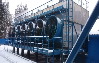 Охлаждающая система градирни "ГРАД-400" на заводе